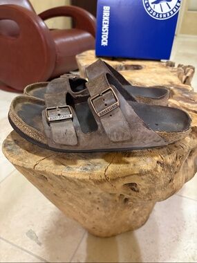 BIRKENSTOCK Arizona Sandal Oiled Leather Habana Brown 43